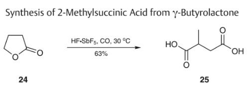Synthesis of 2-Methylsuccinic Acid from y-Butyrolactone