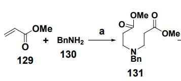 synthesis of dimethyl 3,3'-(benzylazanediyl)dipropionate