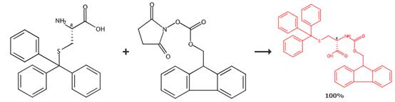 N-Fmoc-S-三苯甲基-D-半胱氨酸的合成与应用