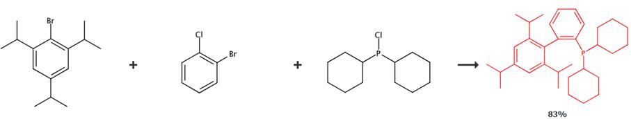 2-二环己基膦-2',4',6'-三异丙基联苯的合成路线