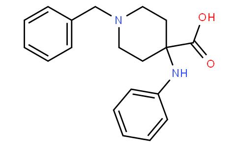 1-苄基-4-苯胺基哌啶-4-羧酸的制备