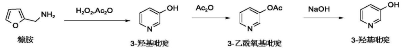 3‑羟基吡啶的反应式