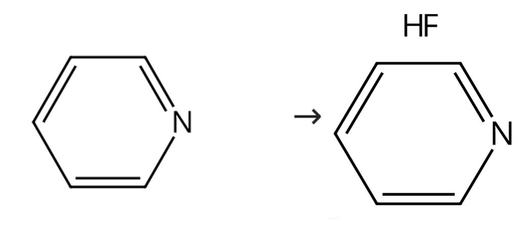 图1 吡啶氢氟酸盐的合成路线