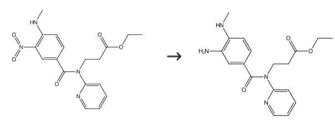 3-[(3-氨基-4-甲基氨基苯甲酰)吡啶-2-基氨基]丙酸乙酯的合成策略