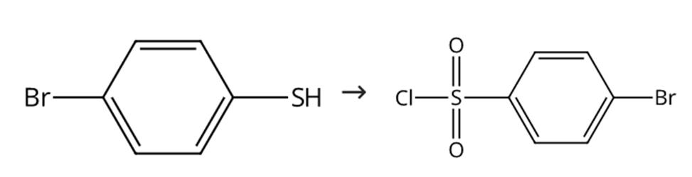 图1 4-溴苯磺酰氯的合成路线