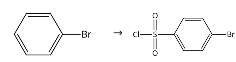 图2 4-溴苯磺酰氯的合成路线