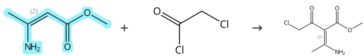 3-氨基巴豆酸甲酯的酰基化反应