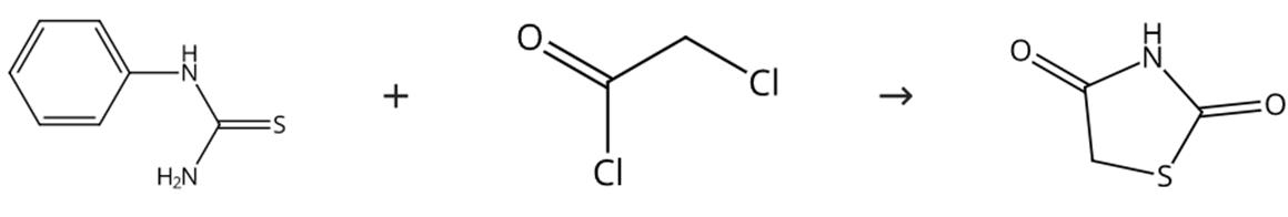 图2 2，4-噻唑烷二酮的合成路线
