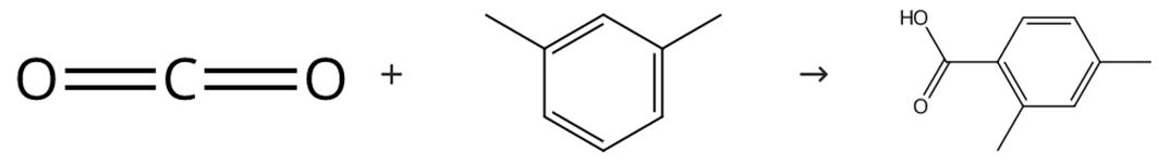 图1 2，4-二甲基苯甲酸的合成路线