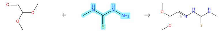 4-甲基氨基硫脲的缩合反应