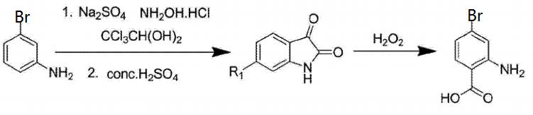 2-氨基-4-溴苯甲酸合成路线二