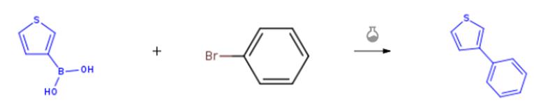 3-噻吩硼酸和溴苯的偶联反应