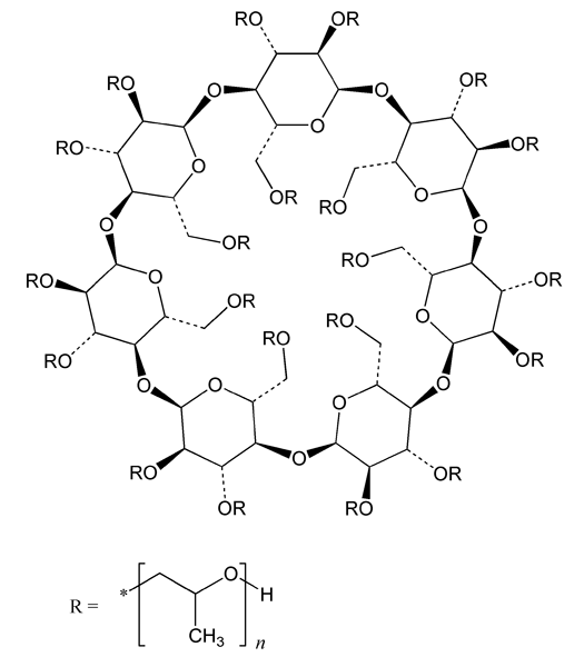 羟丙基-β-环糊精的化学结构式