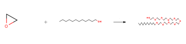 Nonaethylene glycol monododecyl ether synthesis