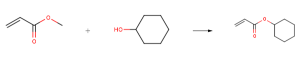 Cyclohexyl acrylate synthesis
