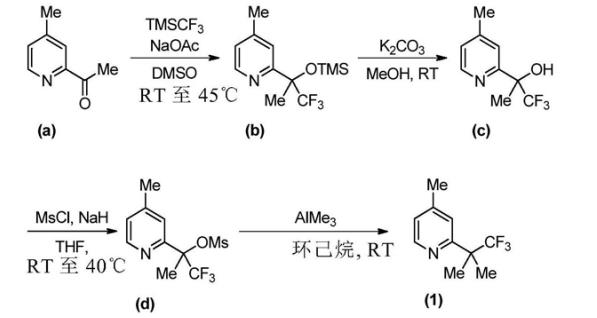 4-甲基-2-(1,1,1-三氟-2-二甲基-2-乙基)吡啶