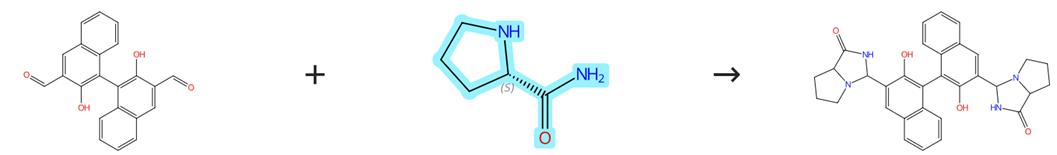 D-脯氨酰胺的缩合反应