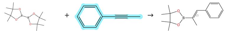 1-苯基-1-丙炔的硼化反应