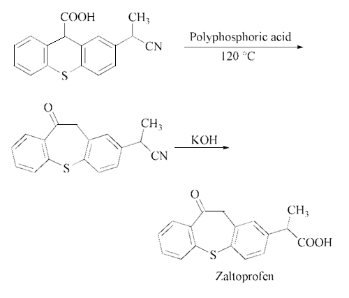 synthesis of Zaltoprofen