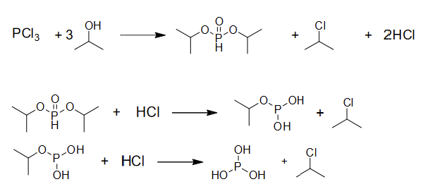 亚磷酸二异丙酯制备反应路线