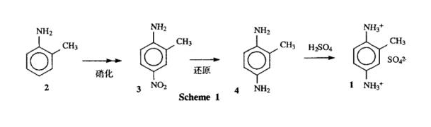 甲苯-2,5-二胺硫酸盐的合成方法