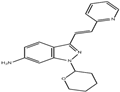 (E)-3-[2-(Pyridin-2-yl)ethenyl]-1-(tetrahydro-2H-pyran-2-yl)-1H-indazol-6-amine pictures