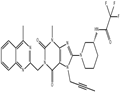 (R)-N-(1-(7-(but-2-yn-1-yl)-3-methyl-1-((4-methylquinazolin-2-yl)methyl)-2,6-dioxo-2,3,6,7-tetrahydro-1H-purin-8-yl)piperidin-3-yl)-2,2,2-trifluoroace pictures