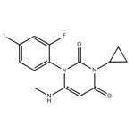3-cyclopropyl-1-(2-fluoro-4-iodophenyl)-6-(MethylaMino)pyriMidine-2,4(1H,3H)-dione pictures