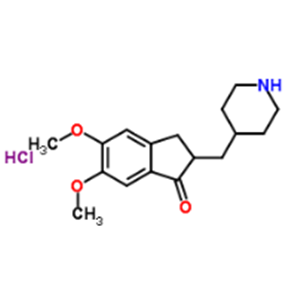 5,6-dimethoxy-2-(4-piperidinylmethyl)-1-indanone HCl
