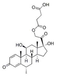 Methylprednisolone sodium hemisuccinate