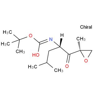 tert-Butyl ((s)-4-methyl-1-((r)-2-methyloxiran-2-yl)-1-oxopentan-2-yl)carbamate