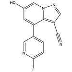 	Pyrazolo[1,5-a]pyridine-3-carbonitrile, 4-(6-fluoro-3-pyridinyl)-6-hydroxy-