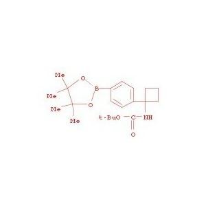 Carbamic acid, N-[1-[4-(4,4,5,5-tetramethyl-1,3,2-dioxaborolan-2-yl)phenyl]cyclobutyl]-, 1,1-dimethylethyl este