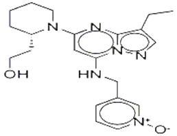 (2S)-1-[3-乙基-7-[[(1-氧代-3-吡啶基)甲基]氨基]吡唑并[1,5-A]嘧啶-5-基]-2-哌啶乙醇