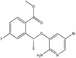 甲基(R)-2-(1-((2-氨基-5-溴吡啶-3-氧乙基)-4-氟苯甲酸