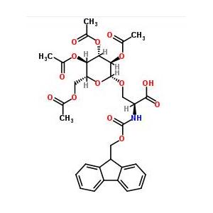 葡萄糖丝氨酸,N-[芴甲氧羰基]-O-(2,3,4,6-四-O-乙酰基-BETA-D-吡喃葡萄糖基)-L-丝氨酸;
