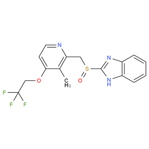 2-[[3-甲基-4-(2,2,2-三氟乙氧基)吡啶-2-基]甲基亚磺酰基]-1H-苯并咪唑 产品图片