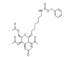N-[6-[[3,4,6-三-O-乙酰基-2-(乙酰氨基)-2-脱氧-beta-D-吡喃半乳糖基]氧基]己基]氨基甲酸苄酯