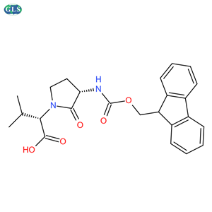 (AS,3R)-3-[[(9H-芴-9-基甲氧基)羰基]氨基]-Α-(2-甲基丙基)-2-氧代-1-吡咯烷基乙酸
