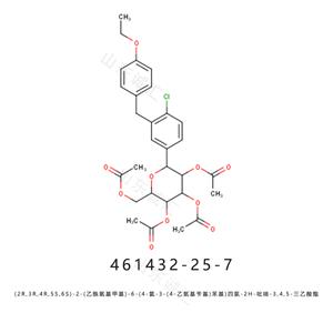 (2R,3R,4R,5S,6S)-2-(乙酰氧基甲基)-6-(4-氯-3-(4-乙氧基苄基)苯基)四氢-2H-吡喃-3,4,5-三yl 三乙酸酯 461432-25-7