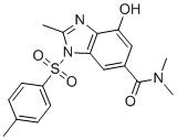 CAS 登录号：942195-86-0, 4-羟基-N,N,2-三甲基-1-[(4-甲基苯基)磺酰基]-1H-苯并咪唑-6-甲酰胺