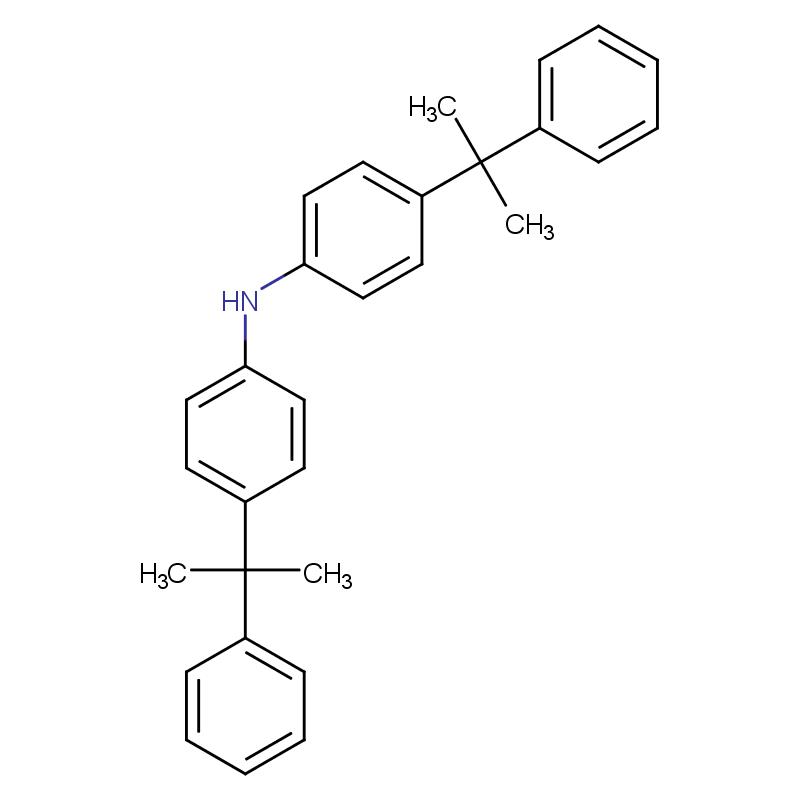 10081-67-1 4,4'-二(苯基异丙基)二苯胺 结构式图片