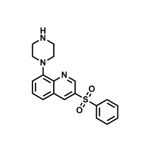 3-苯基磺酰基-8-(哌嗪-1-基)喹啉   607742-69-8