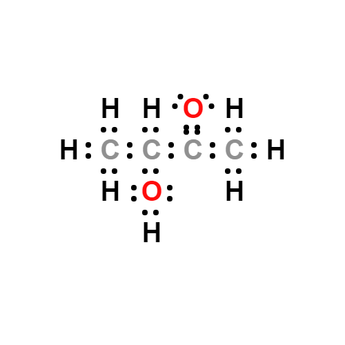 c4h8o2_2.0 lewis structure