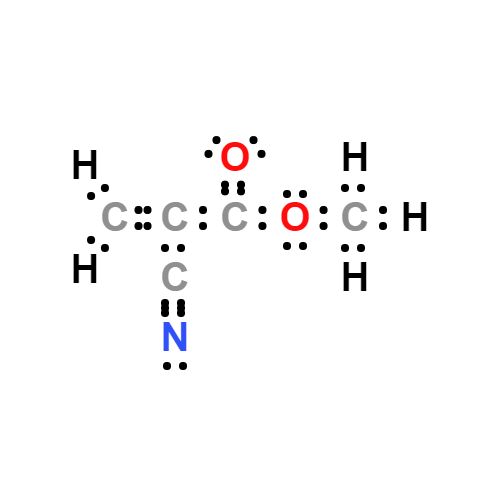 ch2c(cn)cooch3 lewis structure