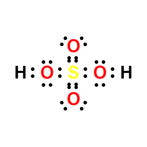 h2so4 lewis structure