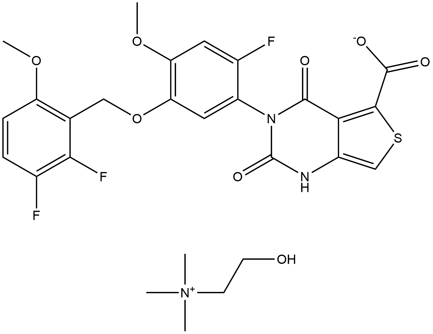1321816-57-2 Linzagolix cholineSynthesisSynthesis of Linzagolix choline