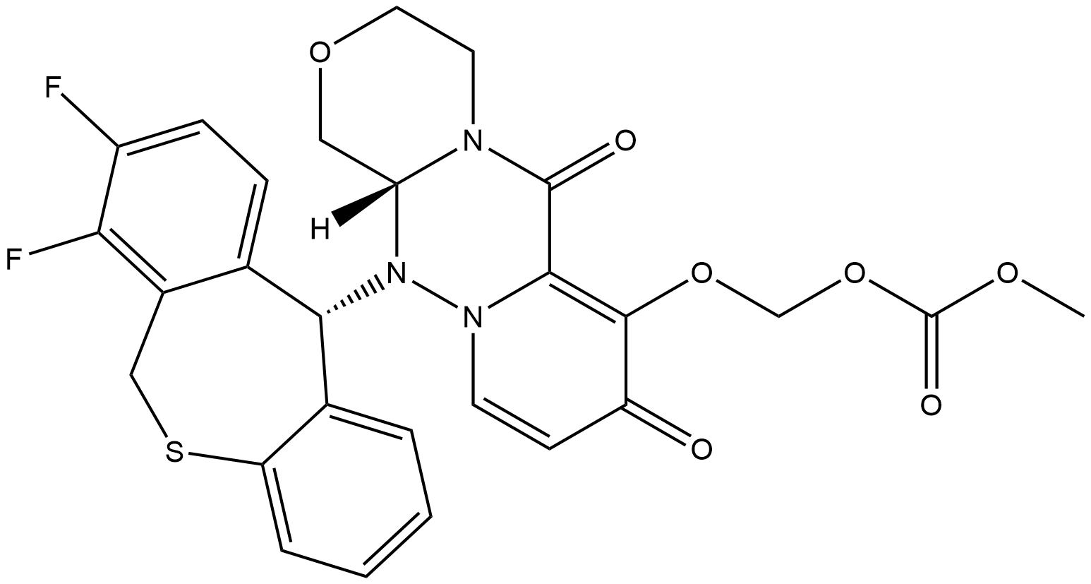巴洛沙韦酯,1985606-14-1,结构式