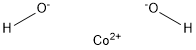 Cobalt hydroxide 化学構造式