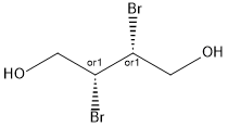 2,3-二溴-1,4-丁二醇,1947-58-6,结构式